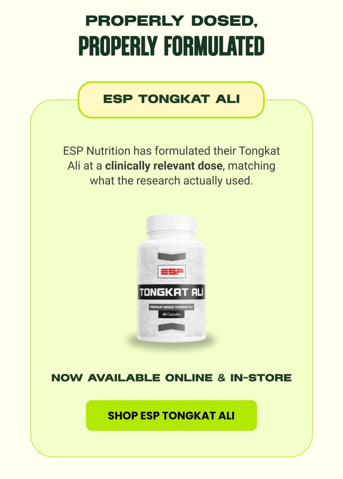 WHY IT'S WORTH YOUR ATTENTION | SHOP ESP TONGKAT ALI 