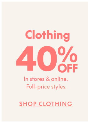Clothing 40% Off