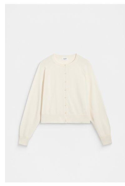 Cotton Blend Raglan Cardigan