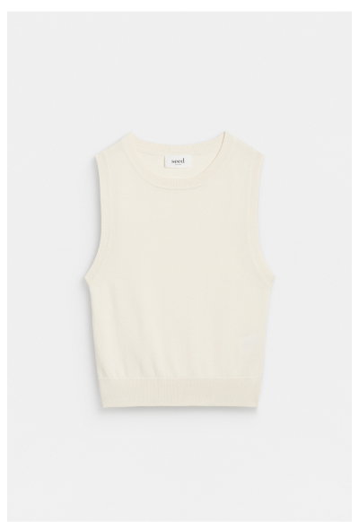 Cotton Blend Knit Top