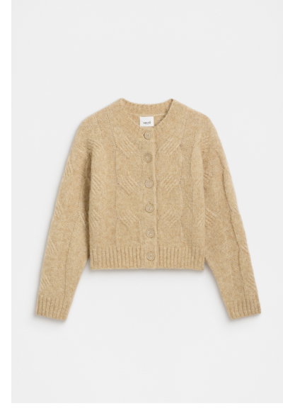 Lofty Oversized Cable Knit Cardigan