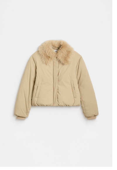 Faux Fur Collar Jacket