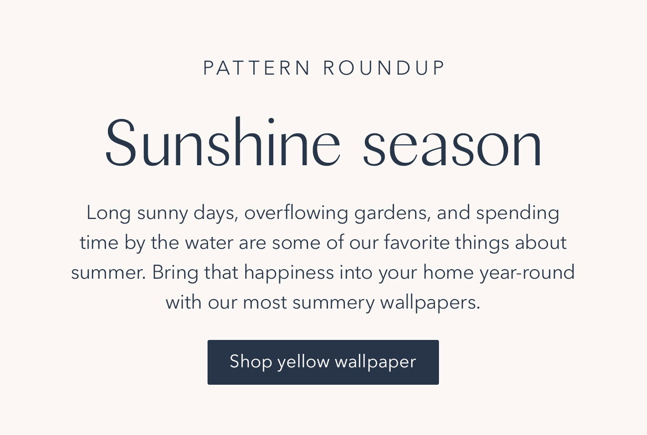 Shop yellow wallpaper | Hygge & West
