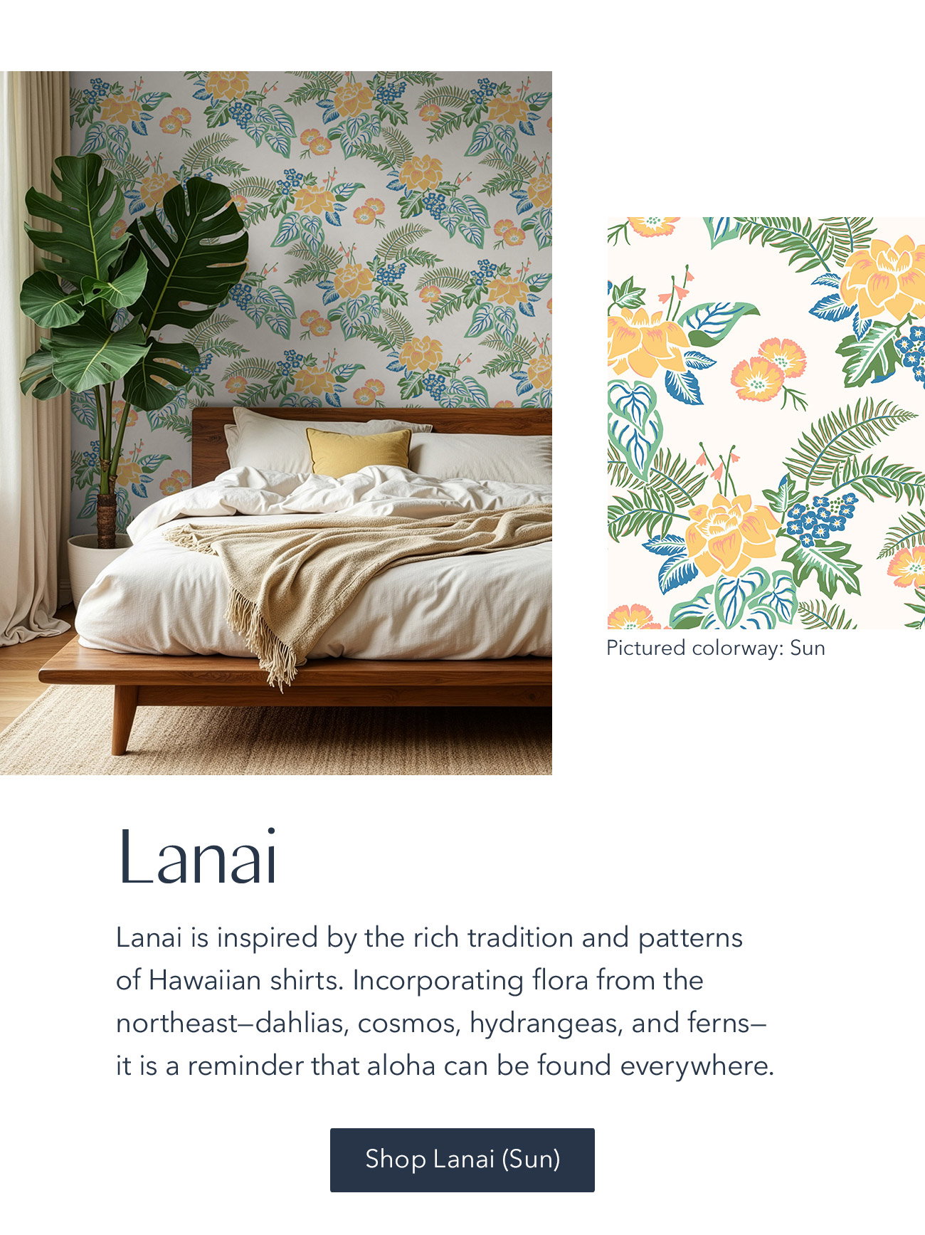 Lanai (Sun) Wallpaper | The Aesthetics of Joy + Hygge & West