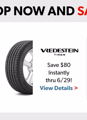 Buy a Set of 4 Select Vredestein Tires, Save $80 Instantly