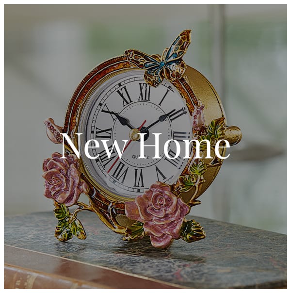  New Home 31276 NEW Victorian Rose & Butterfly Clock £34.00 