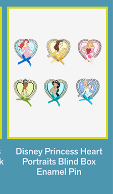 Disney Princess Heart Portraits Blind Box Enamel Pin
