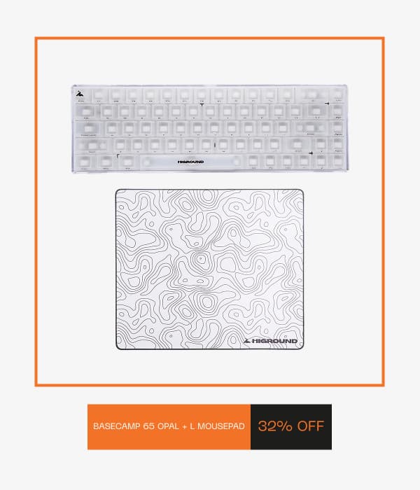 OPAL Keyboard Higround Basecamp 65 L Mousepad