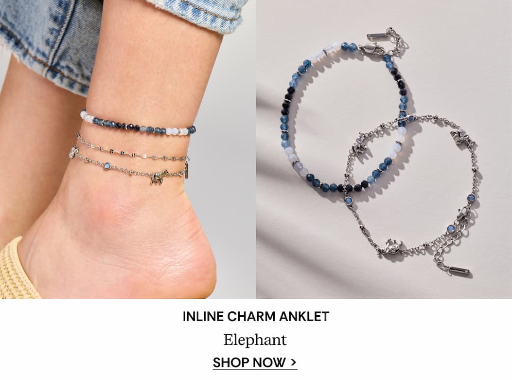 Shop Elephant Inline Charm Anklet