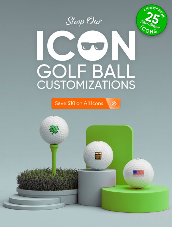 Free Icon Customization on Select Golf Balls from Top Brands! ($5.00 off on Titleist golf balls)