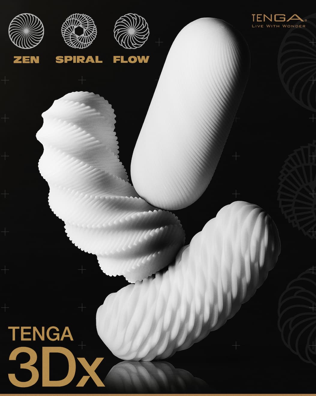 TENGA 3Dx Key Visual SHOP NOW