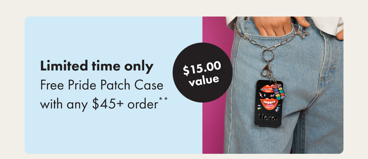 LIMITED TIME ONLY - Free Pride Patch Case With any $45+ order