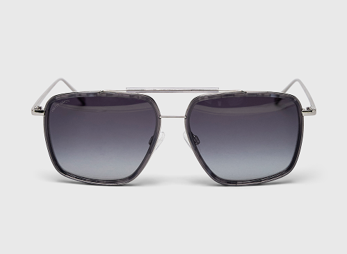 Grey combination navigator sunglasses