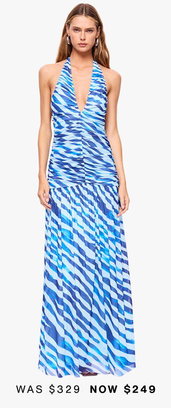 Aleks Halter Maxi Dress
