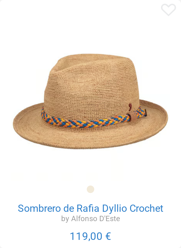 Sombrero de Rafia Dyllio Crochet by Alfonso D'Este