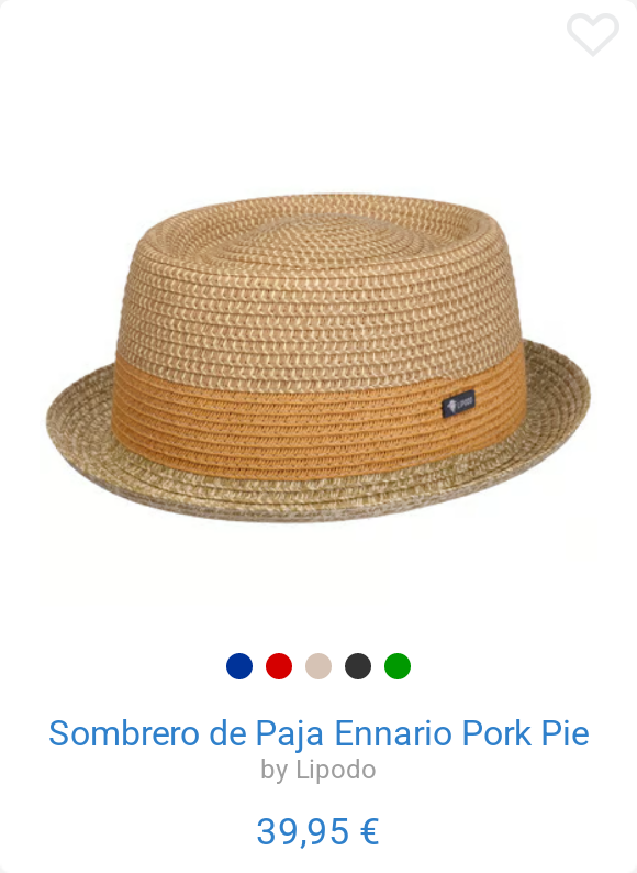 Sombrero de Paja Ennario Pork Pie by Lipodo