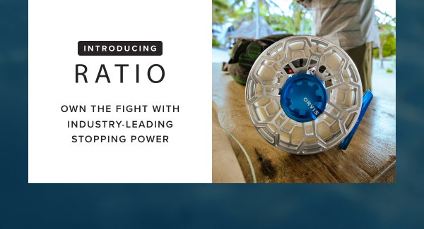 Our stunning Ratio reel, the silver cage and cobalt blue hardware both perform and look at home in the salt