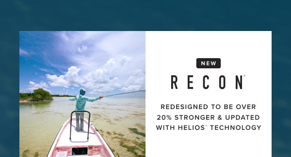 Recon being used to fly fish from a boat in the shallows
