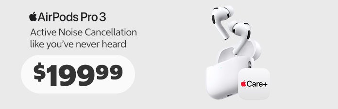 Apple AirPods Pro 3 active noise cancellation like you've never heard. $199.99 After $50 OFF