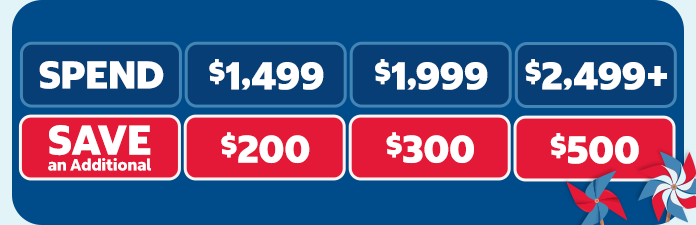 Spend and Save on Select Appliances