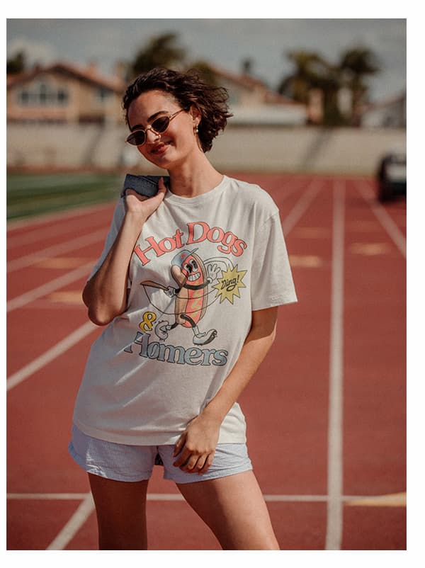 unisex hotdog tee