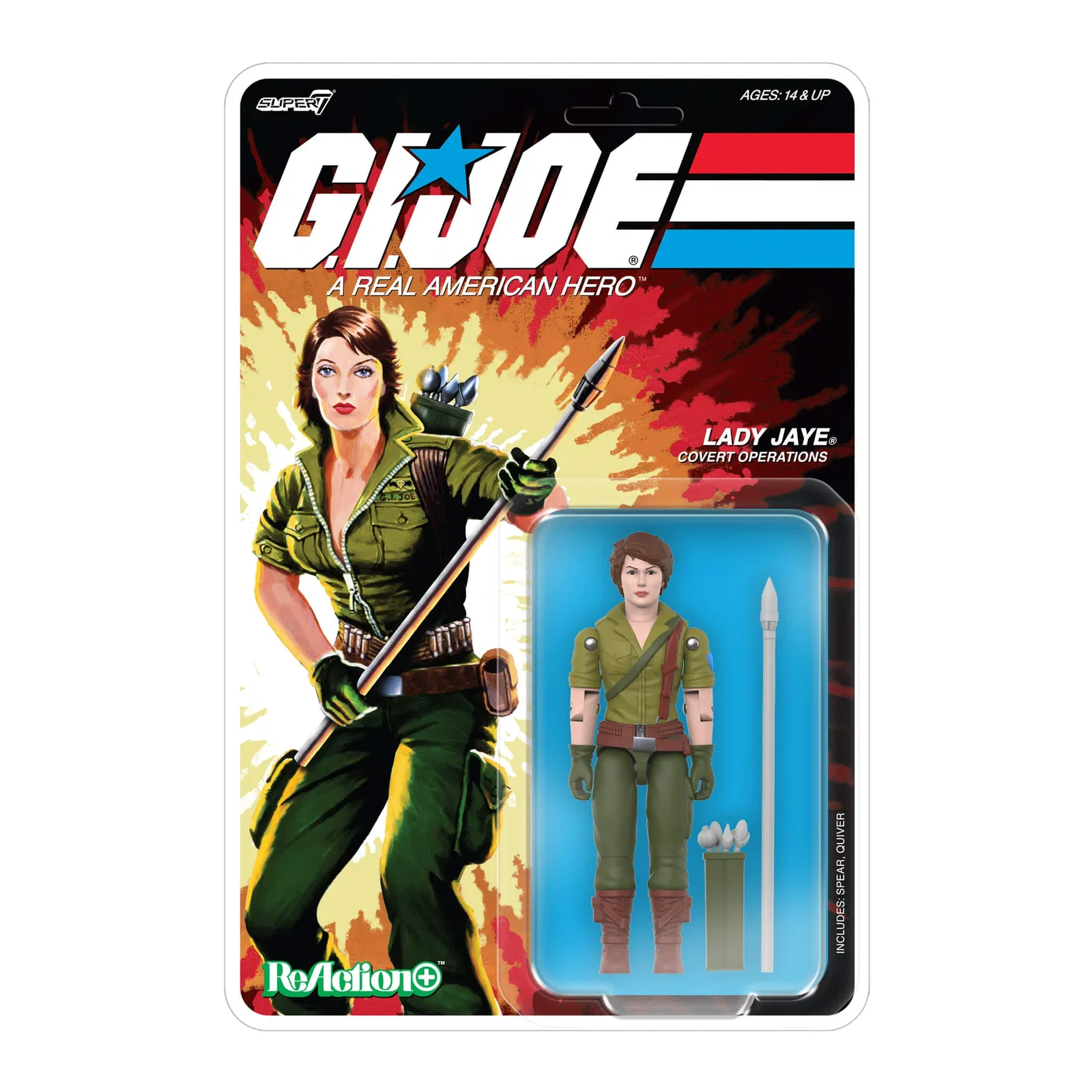 Image of G.I. Joe ReAction+ Wave 09 - Lady Jaye  (Cartoon)
