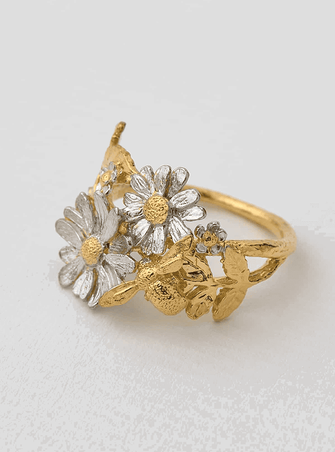 Posy Bloom Bee Ring
