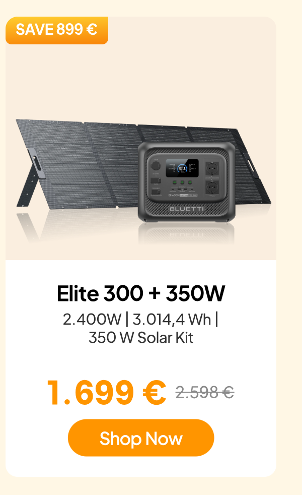 BlUETTI Elite 300+ 350W