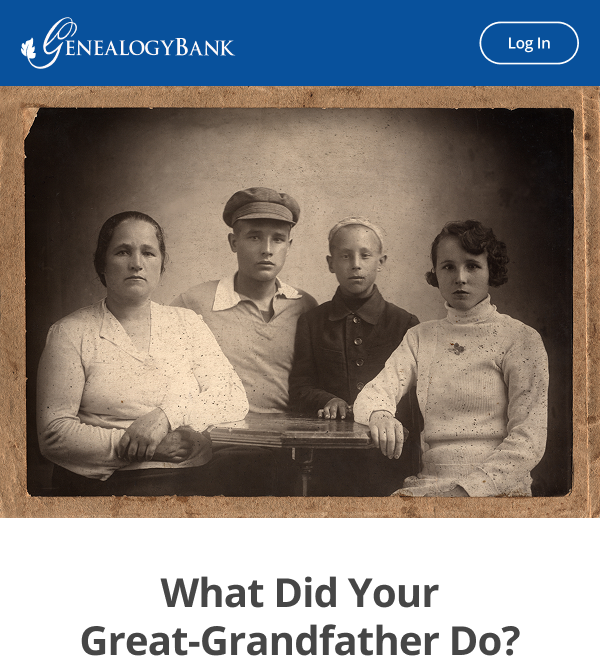 What Did Your Great-Grandfather Do?