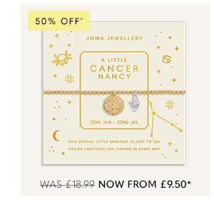 Star Sign A Little 'Cancer' Bracelet
