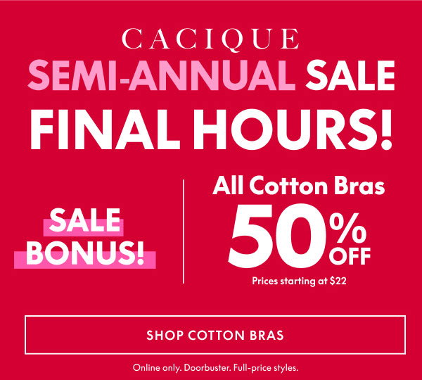 Cotton  Bras 50% Off