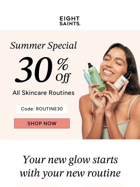 ☀️ Summer Special | 30% Off Routines