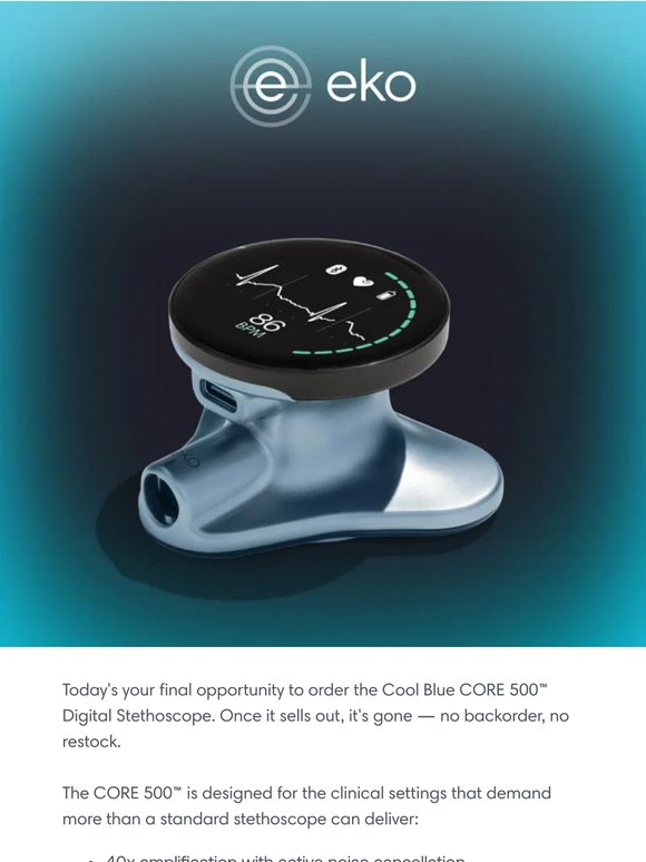 Last Chance: Cool Blue CORE 500™