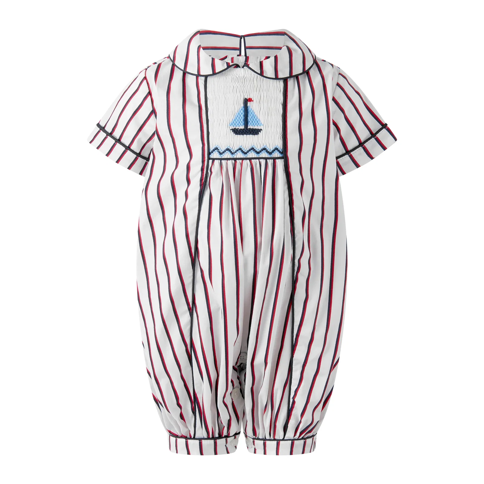 Sailboat Smocked Babysuit