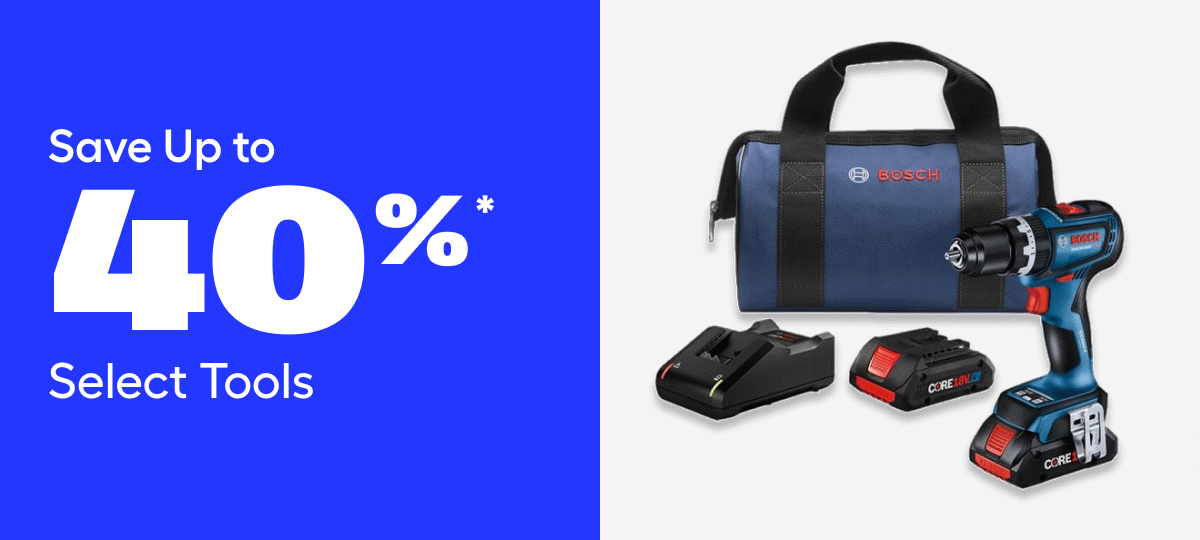 Save Up to 40% Select Tools