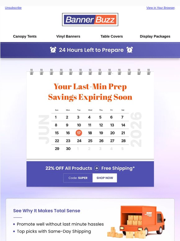 Ending Today: 22% OFF Custom Signage
