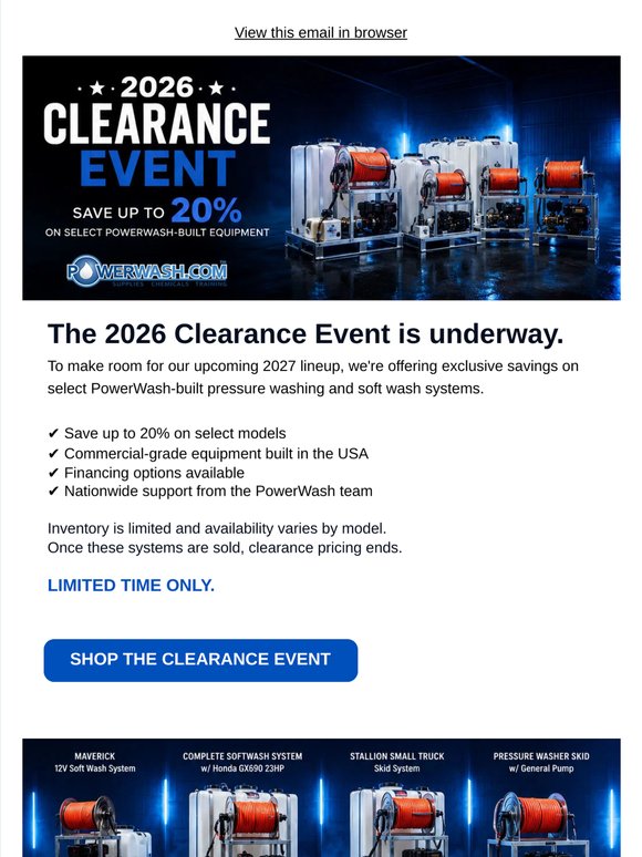 Final Week: Save Up To 20% On Select Systems