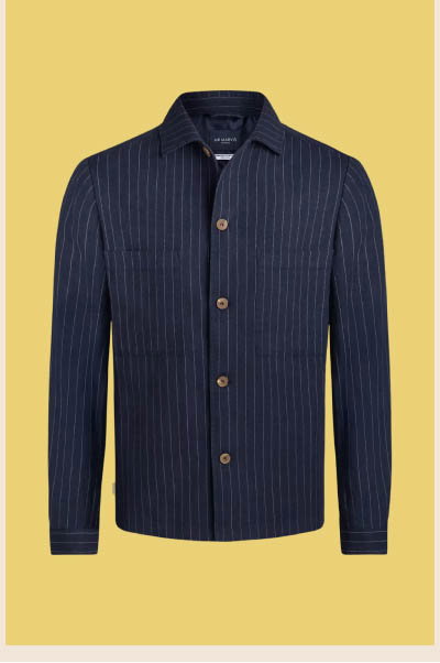 Cosmics Pinstripe - The Linen Shacket
