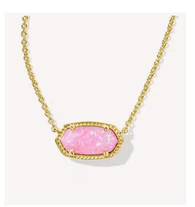 Elisa Gold Short Pendant Necklace