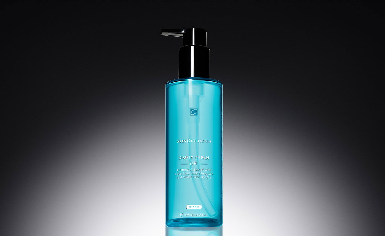 Simply Clean Reinigungsgel 200ml vor schwarzem Hintergrund