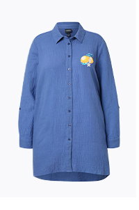 Blus, A-linjemodell, muslin, brodyr