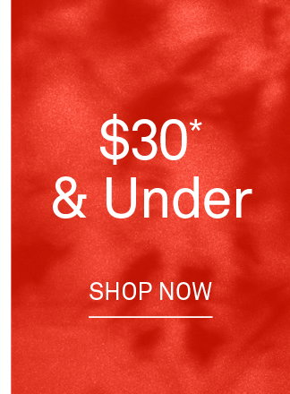 $30 & Under