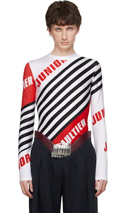 White & Black 'The Junior Gaultier' Top - Jean Paul Gaultier