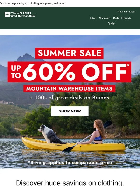 Summer Sale 🌞 Up to 60% Off