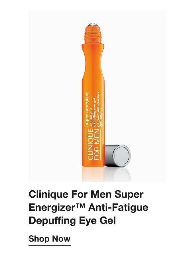 Clinique For Men Super Energizer™ Anti-Fatigue Depuffing Eye Gel | Shop Now