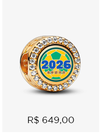 Charm Dourado Bola Do Brasil 2026