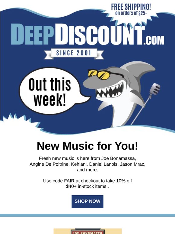 New Music, Hot Deals 🔥 Shop Now!