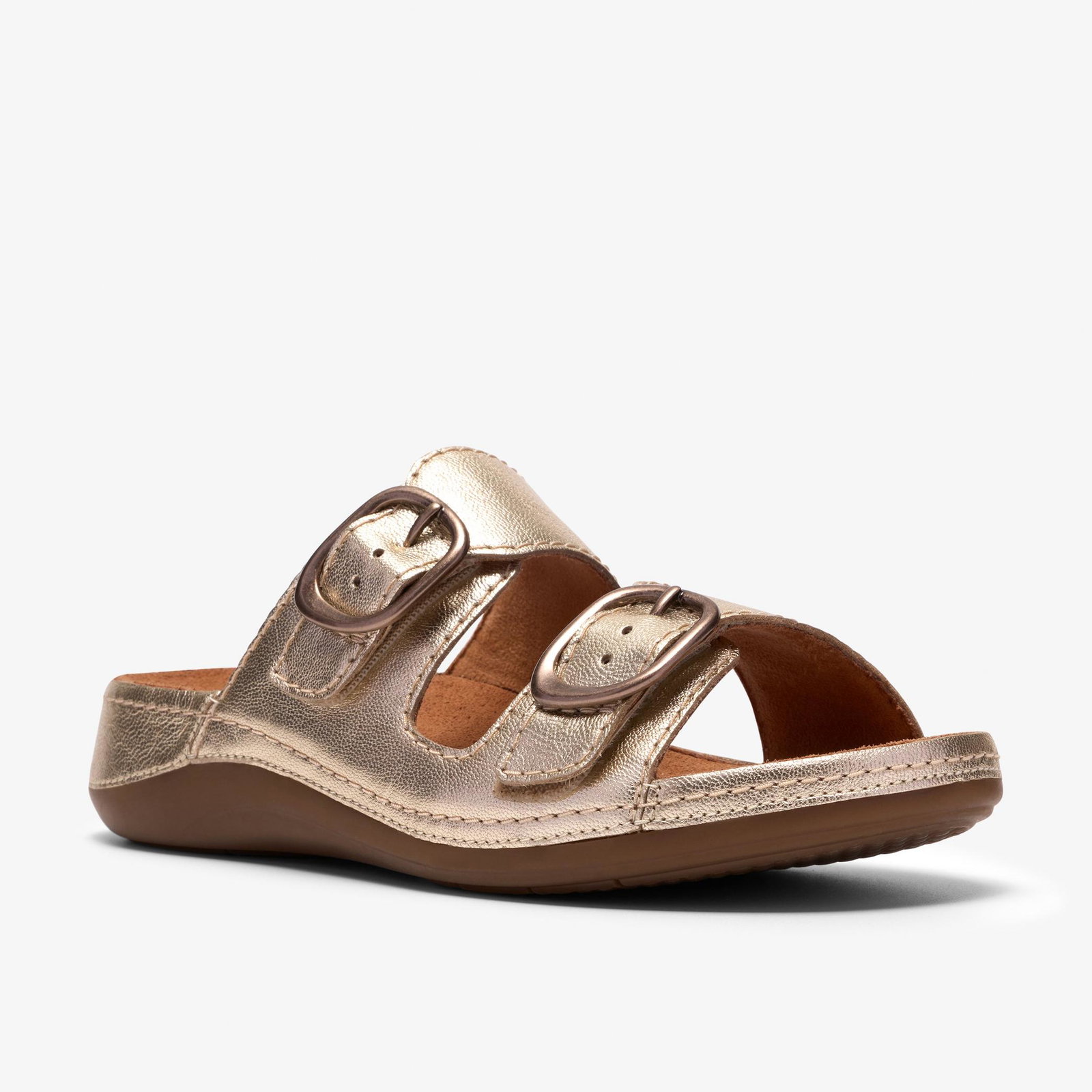 Shop Cecily Step Champagne Leather