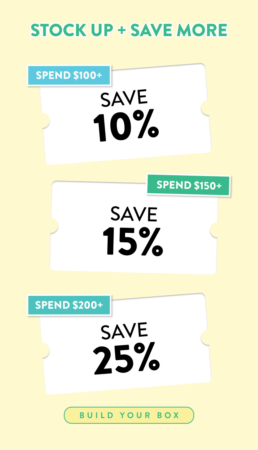 Stock Up + Save More