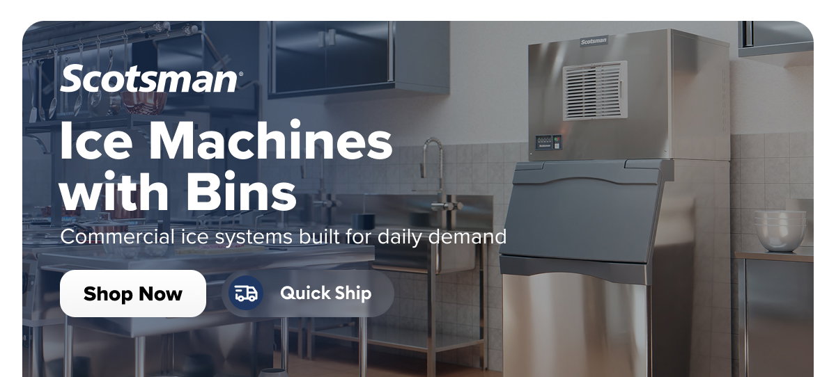Scotsman Quick Ship Ice Machines with Bins